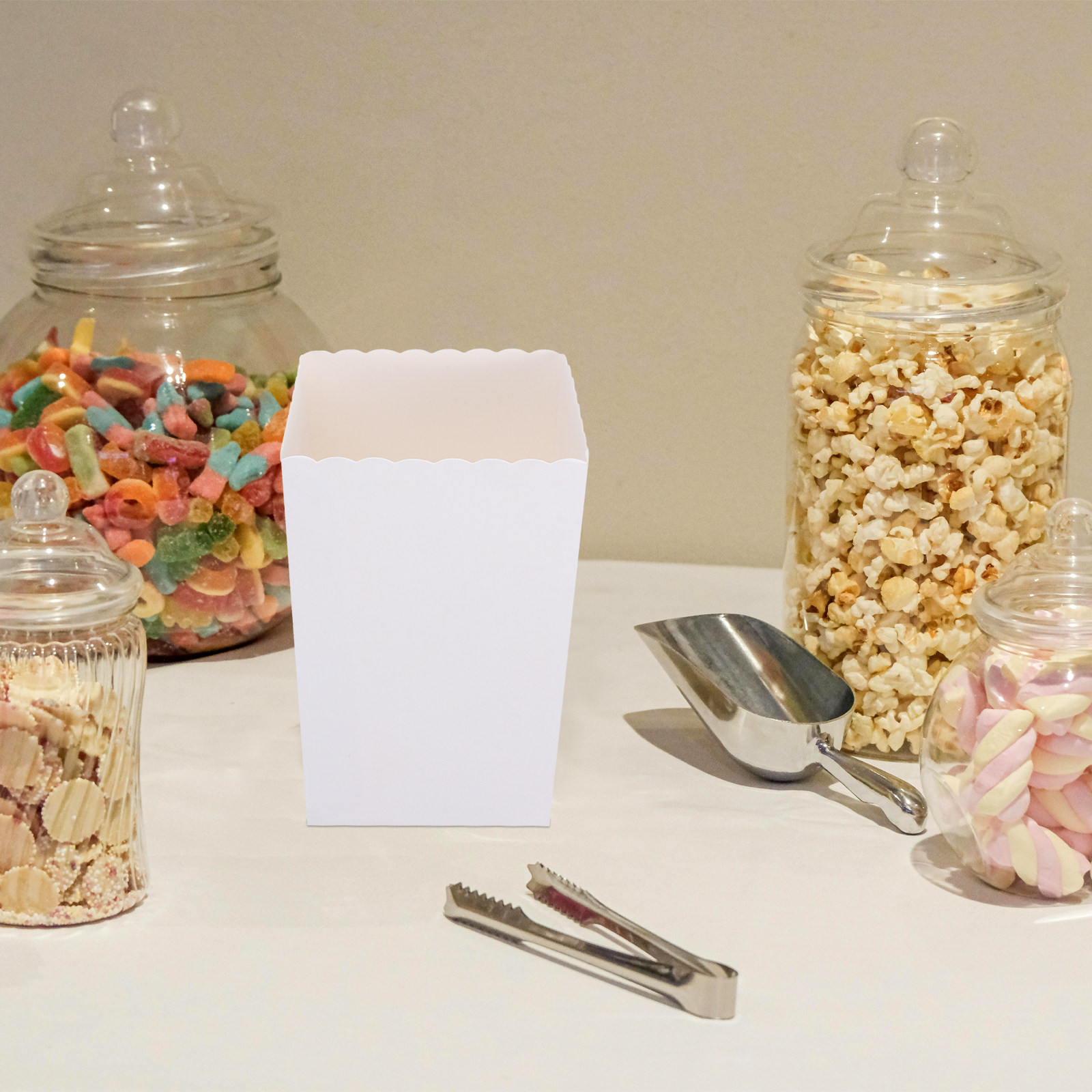 Food Snacks For Party - 50Pcs Kotak Popcorn Sekali Pakai untuk
