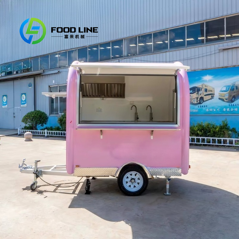 Street Food Snacks - Gerobak Makanan Mini Pink Vintage Kustom,