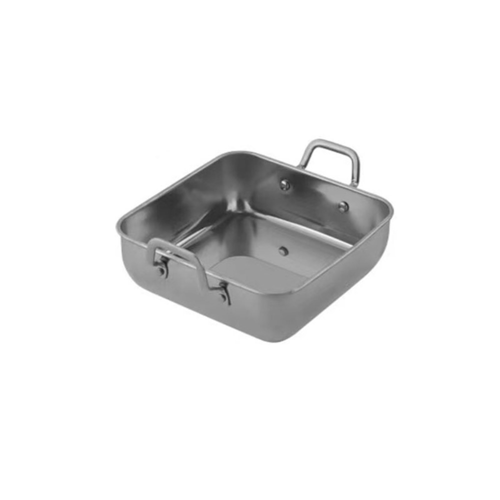 Korean Food Snacks - Nampan Sajian Makanan Persegi Stainless Steel