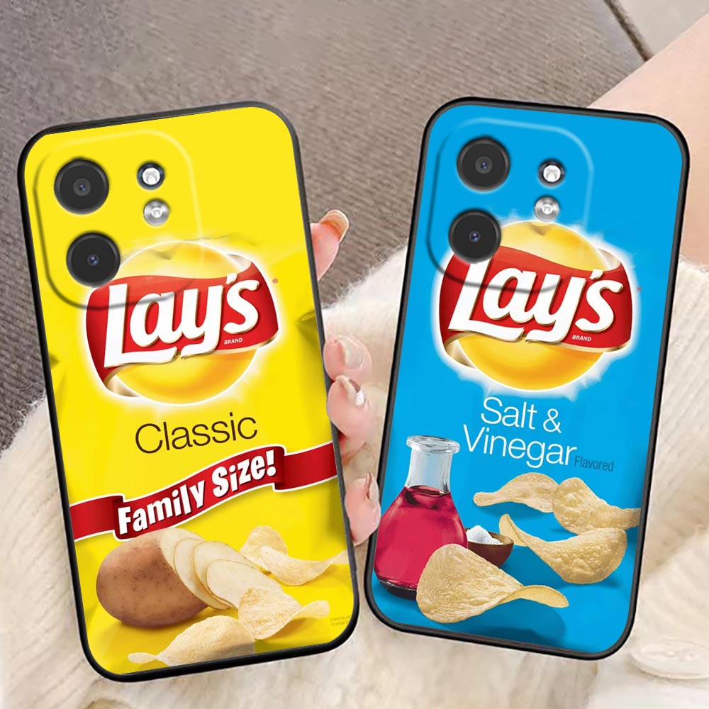 Food Snacks Logos - Casing Ponsel Snack Food Potato L-Lay'S