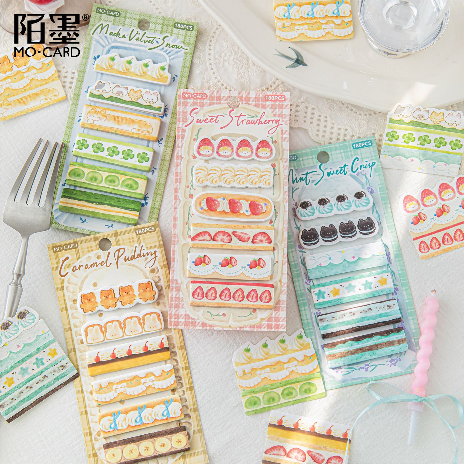 Korean Food Snacks - Catatan Tempel Bentuk Khusus, Seri Toko