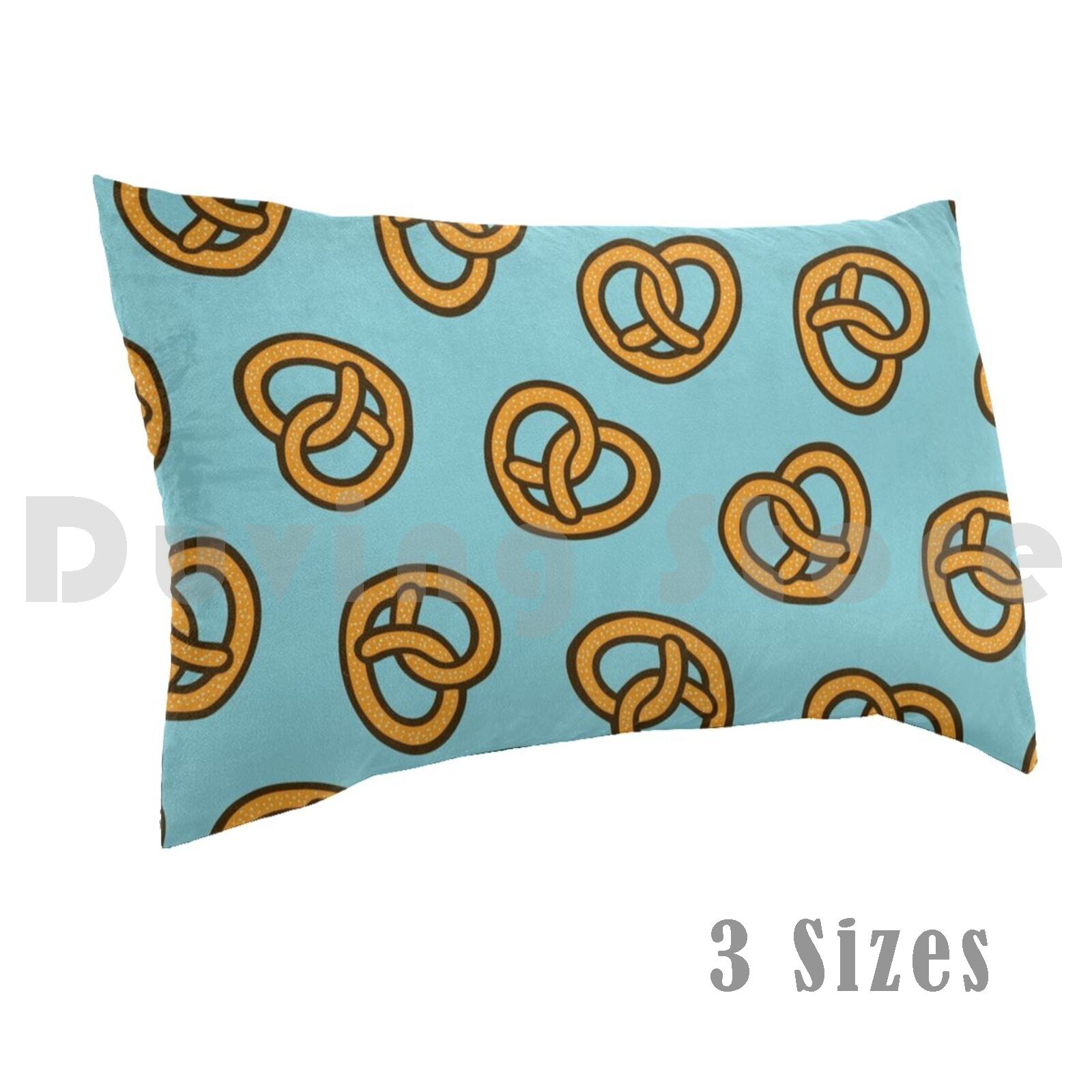 Foody Snacks - Sarung Bantal Bermotif I Heart Pretzels