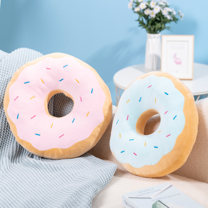 Soft Food Snacks Kids - Bantal Mewah Donat Warna Permen Kursi