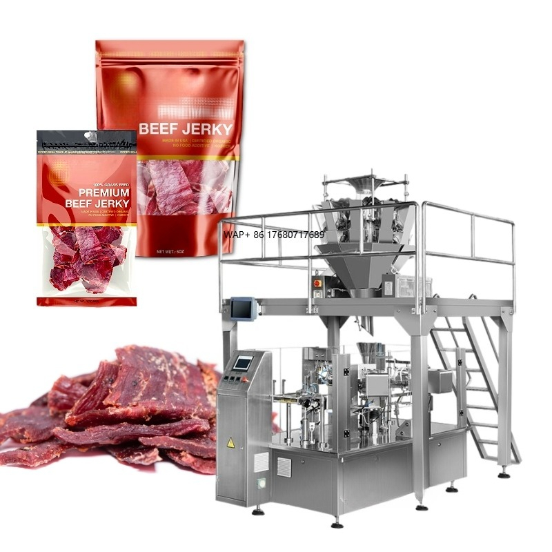 Jerky Beef Pack - Mesin Pengemas Otomatis untuk Kantong Zipper