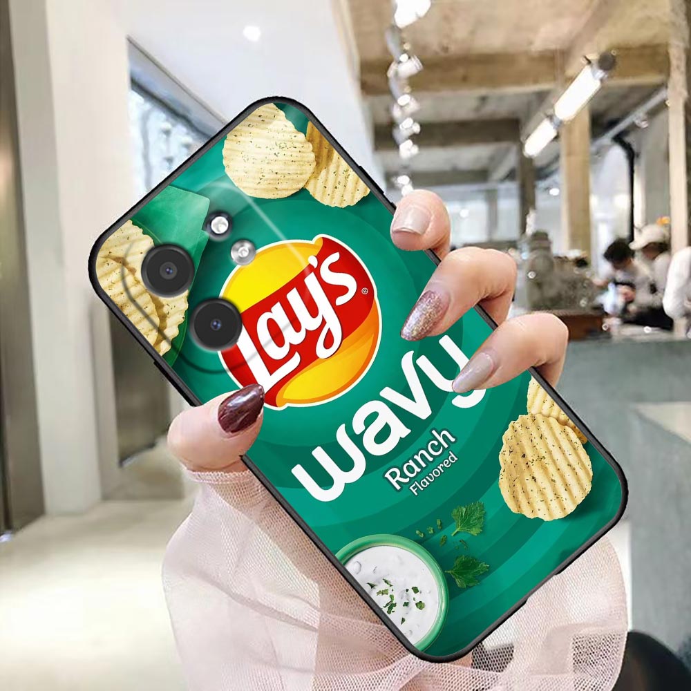 Casing Ponsel Snack Food Potat - Food Snacks Logos ulasan dan harga