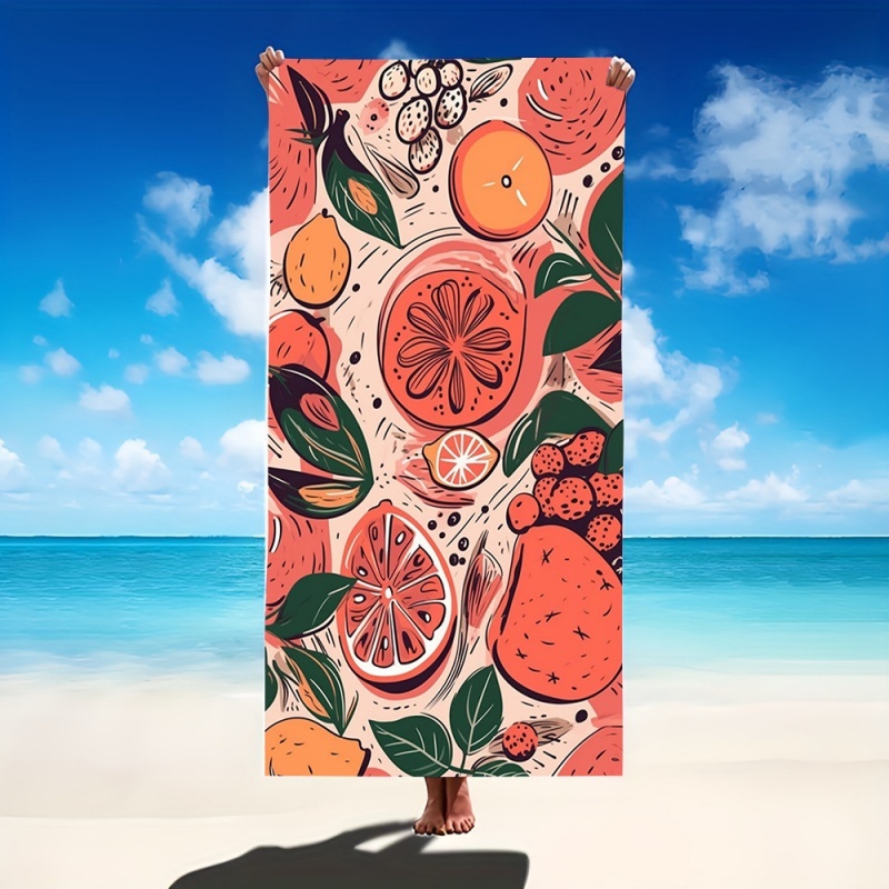 Handuk Pantai Motif Buah Mangg - Dried Mango Slice ulasan dan harga
