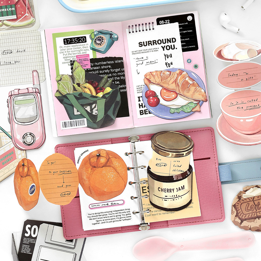 15pcs/lot Memo Pad Bahan Kerta - Korean Food Snacks ulasan dan harga