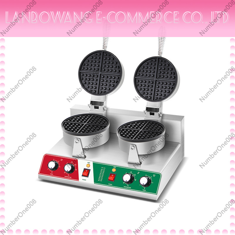 Pembuat Waffle Putar Anti Leng - Street Food Snacks ulasan dan harga