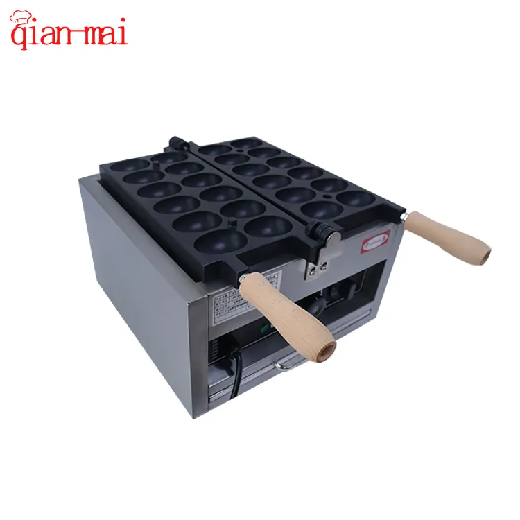 Pembuat Waffle Listrik Komersi - Korean Food Snacks ulasan dan harga