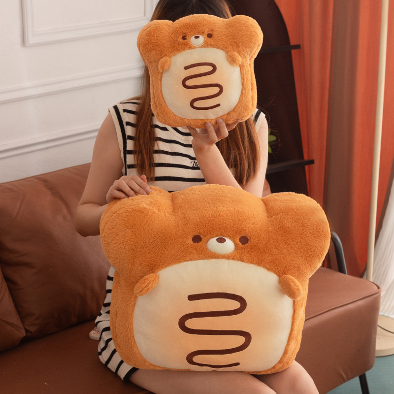 Boneka Beruang Roti Lucu Lembu - Soft Food Snacks Kids ulasan dan harga