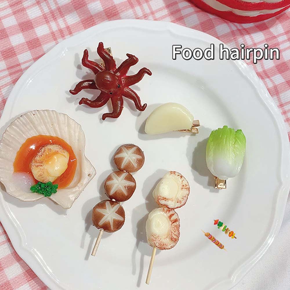 Jepit Rambut Kartun Bentuk Sat - Korean Food Snacks ulasan dan harga