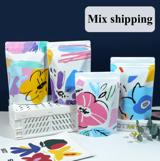 100PCS Kantong Aluminium Foil  - Food Snacks Logos ulasan dan harga