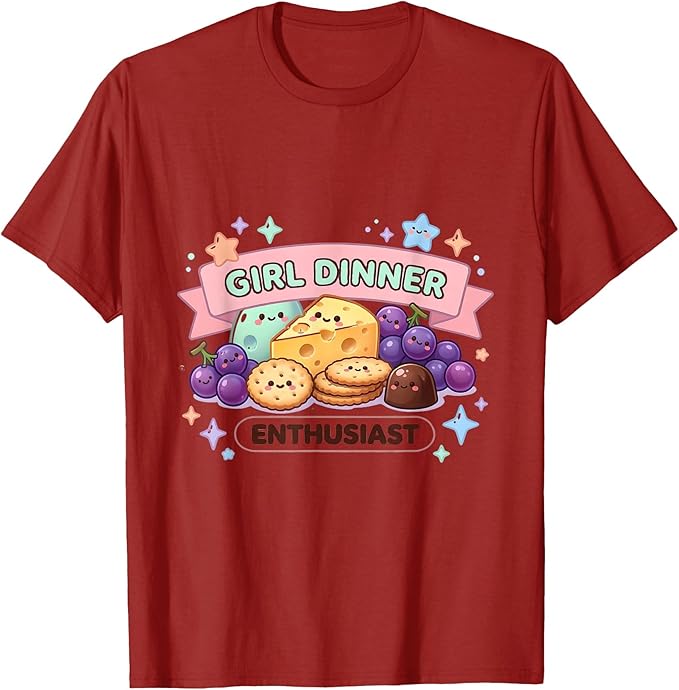 Kaos Desain Im Literally Just  - Foody Snacks ulasan dan harga